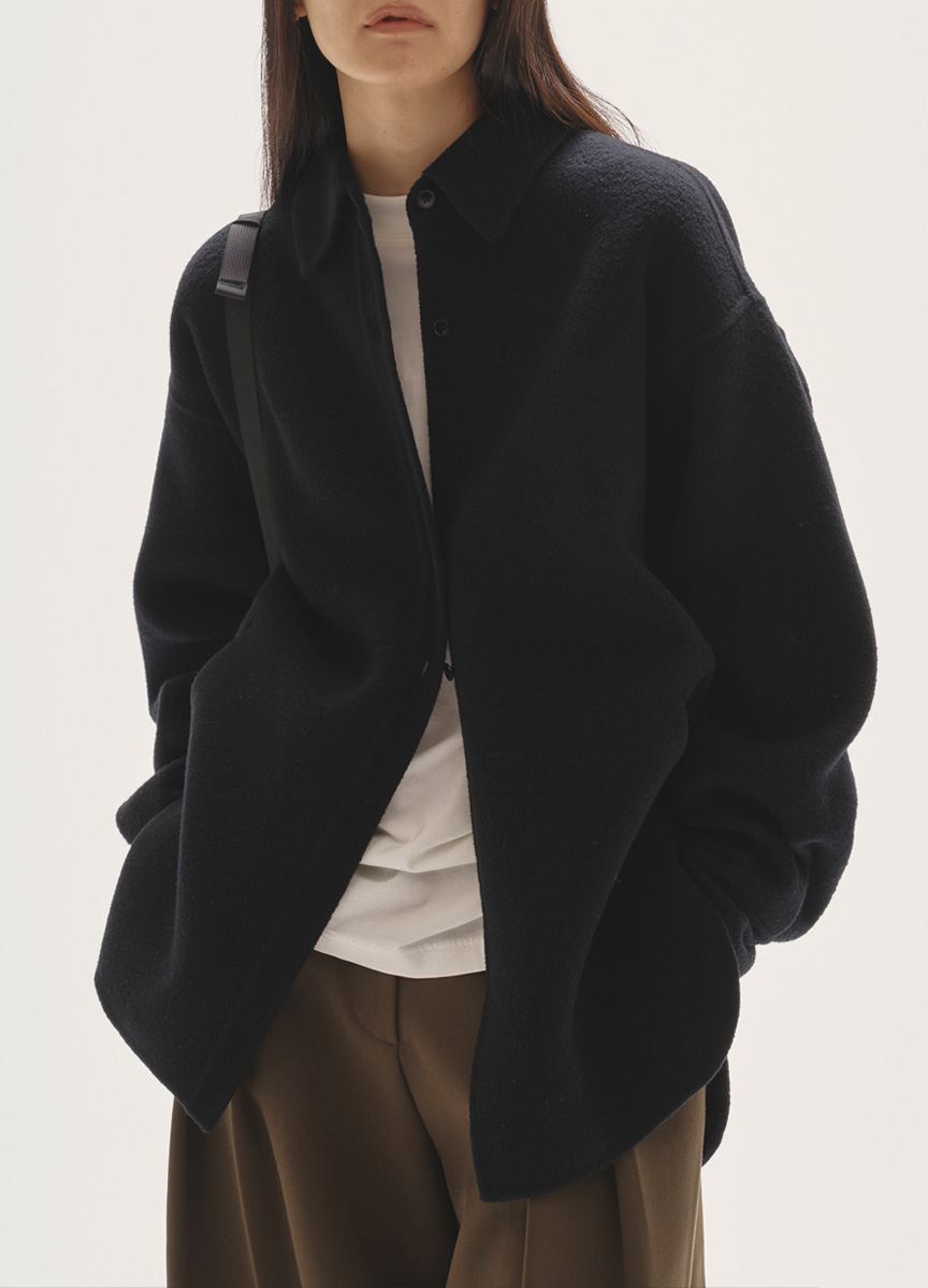 毛料襯衫型外套